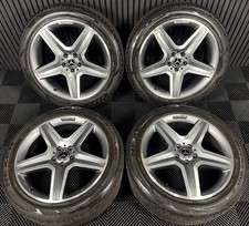 20'' GENUINE MERCEDES AMG 5 SPOKE ML GLE GREY DC ALLOY WHEELS TYRES A1664012002