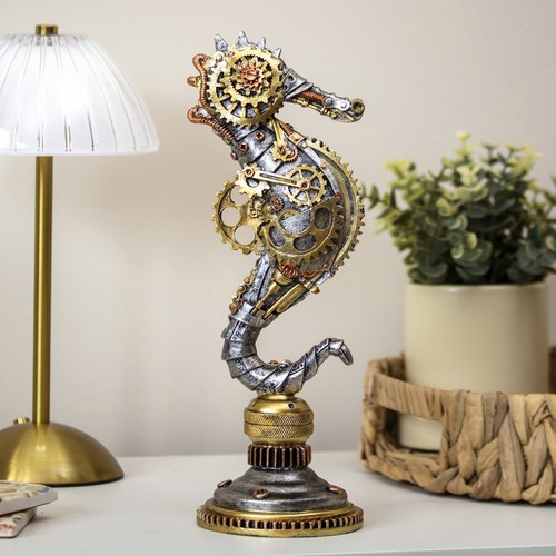 Steampunk mechanical seahorse - steampunk,