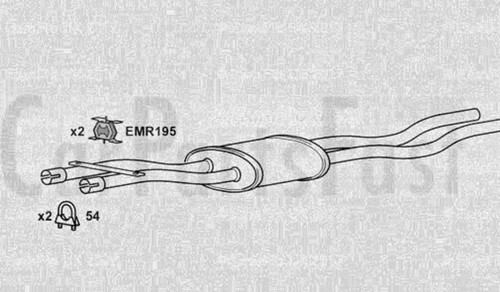 Exbm3034 exhaust middle box - middle,