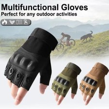 1pair Motorcycle Gloves WearResistant Half Finger Gloves Anti-Slip Racing Gloves