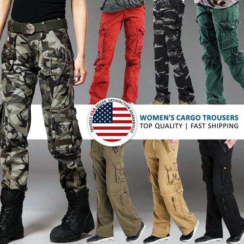 Womens military cargo - military, pocket