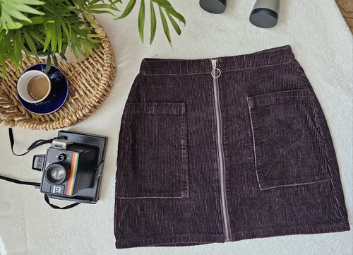 Deep chocolate plum corduroy - chocolate,