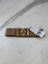 BNWT ZARA Jute Belt with Gold