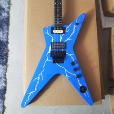 Washburn Dimebag Darrell Gloss Blue Electric Guitar Black Hardware HH Pickups