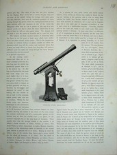 Original Old Antique Print