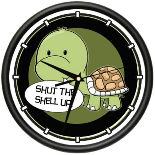 Signmission turtle wall - turtle, clock