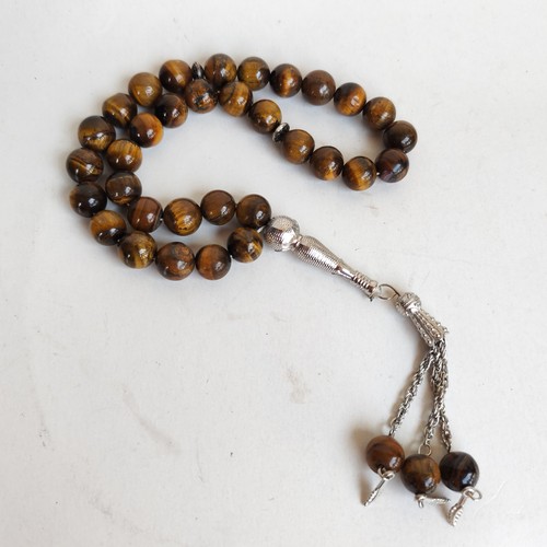 Tiger eye agate rosary - eye,