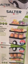 Salter Compact 3-Tier Steamer 8 egg  cooking. 