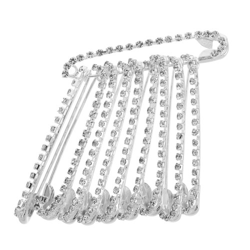 Pcs bling safety pins - 10,