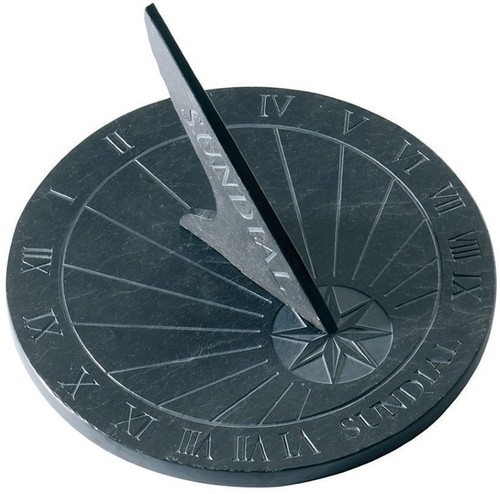 Sundial slate round - sundial,