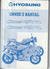 2005 HYOSUNG 250/125 COMET OWNER'S MANUAL HANDBOOK