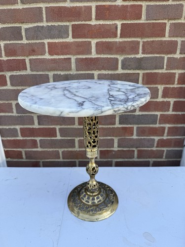 Vintage round marble pierced - marble,
