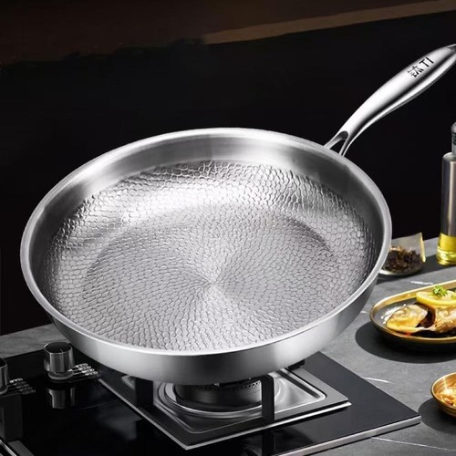 Pure titanium frying pan - titanium,