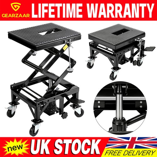 Black bike lift scissor - lift, 350lb