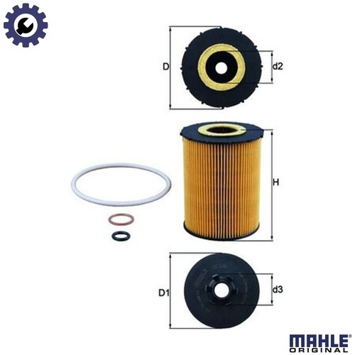 Oil filter 636d for - oil, ox