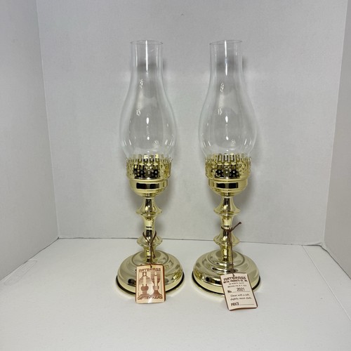 Vintage set hurricane lamp - vintage,