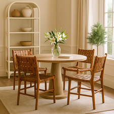 London Dining Chair Tan Real