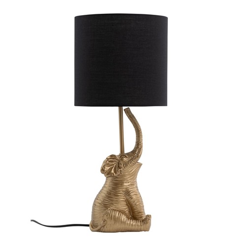 Gold elephant table lamp - table,