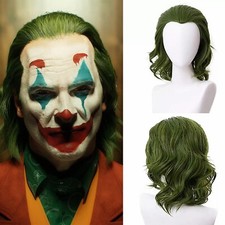 Halloween The Joker Wig Green Wig Cosplay Arthur Fleck Wig Oompa Loompa Wig UK