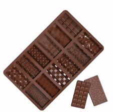 12 Cell Dubai VIRAL Chocolate Bar Mould Silicone Candy Mold Deep Chocolate Cake