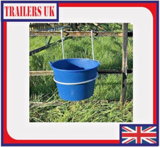 5 x 5l Bucket and Hanger Feeder Hoof Proof Livestock Pig Sheep Lamb Horse