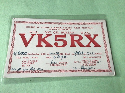 Vintage qsl radio - vintage,