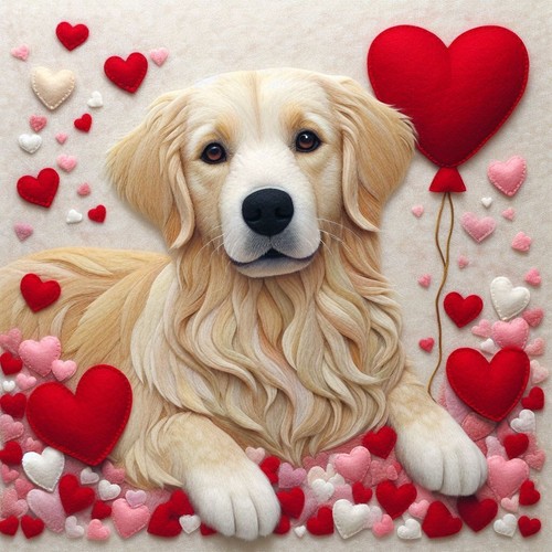 Luxury golden retriever - golden,