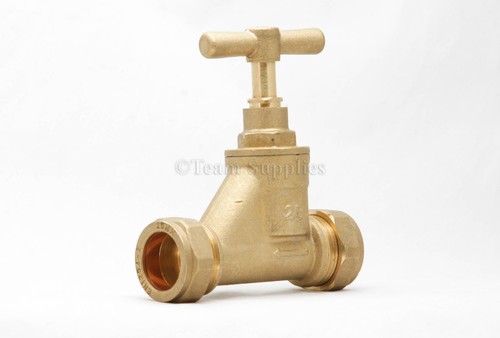 Brass poly stopcock - poly,