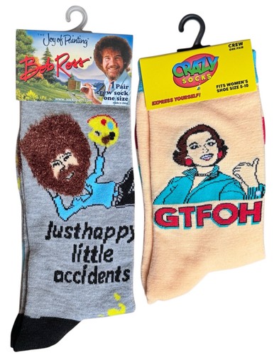 His hers funny crew socks - hers,