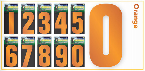 Orange wheelie bin numbers - orange,