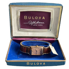 1940s art deco bulova - 14k, gold
