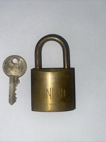 Vintage union padlock solid - padlock,