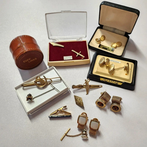 Vintage job lot cufflinks - vintage, &