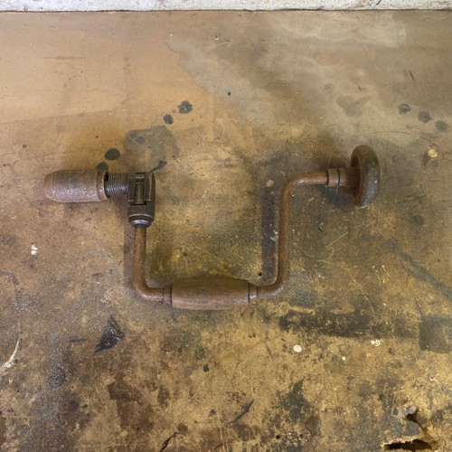 Vintage hand brace drill - hand,