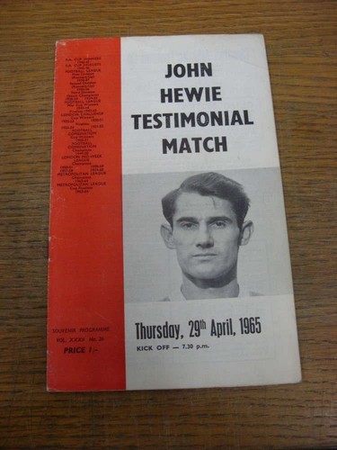 1965 charlton athletic v - 29/04/1965,