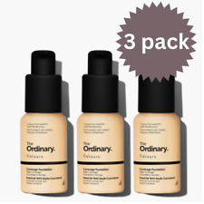 The Ordinary Coverage Foundation 1.2YG SPF15 Make Up 30ml - 3 pack brand new