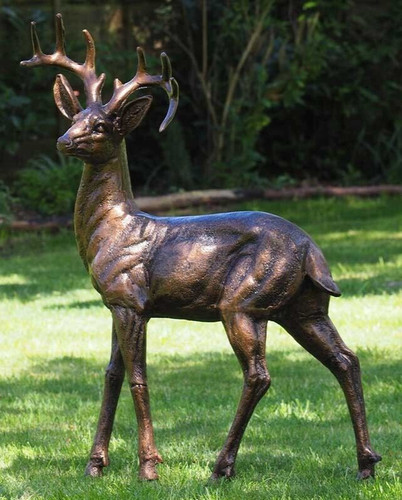 Medium stag sculpture - , garden