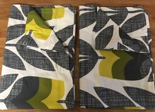 Rosebud Scribble in Corn Yellow Orla Kiely 2 Housewife Pillowcases New 50x75cm
