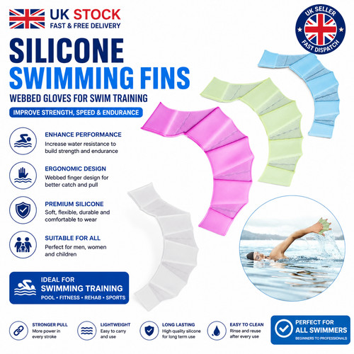 Silicone swimming hand webbed - hand,