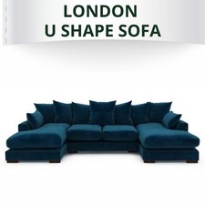 London U Shape Sofa – Navy