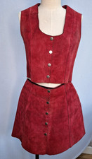 Vintage 1960s - Suede Mini