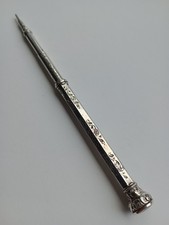 Unusual Victorian extending silver propelling pencil.