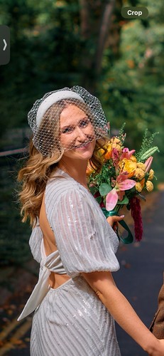 Birdcage veil pearl white - veil,