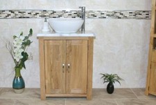 Solid Oak Bathroom Vanity Unit