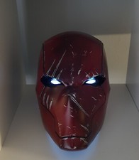 RedHood Helmet 3d Printed, DAMAGED finish, Custom sized, Cosplay