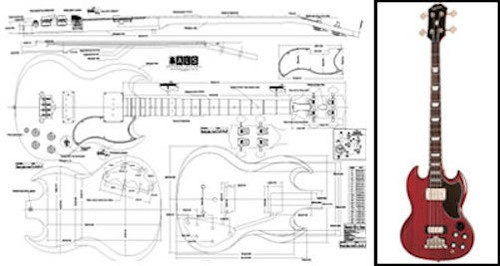 Gibson style bass - gibson, sg®