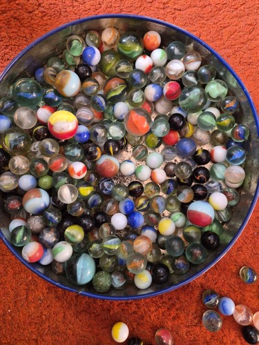 Vintage glass marbles job lot - marbles, lot.