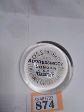 Geo S  Smith London Advertising Paperweight