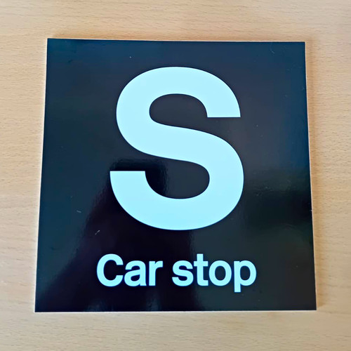 Plastic car stop railway - s,