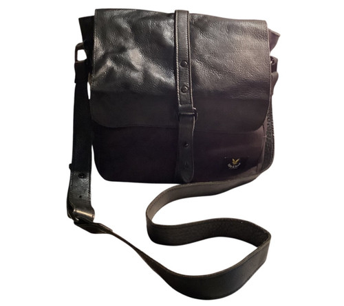 Lyle scott black leather and - scott,
